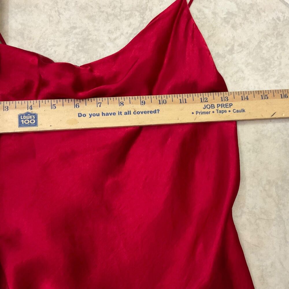 Zara Red Camisole Strappy Cowl Neck Size M Red rushed back - Picture 10 of 10
